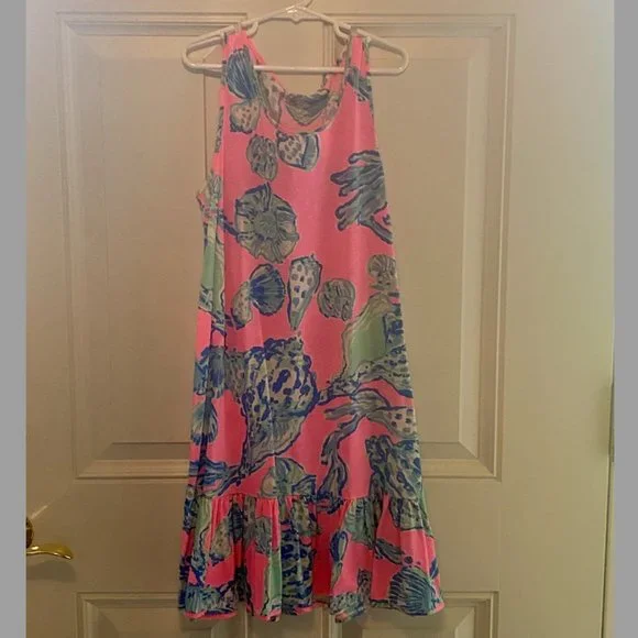 Lilly Pulitzer | Dresses | Lilly Pulitzer Girls Pink Pout Barefoot Princess  Shells Dress | Poshmark